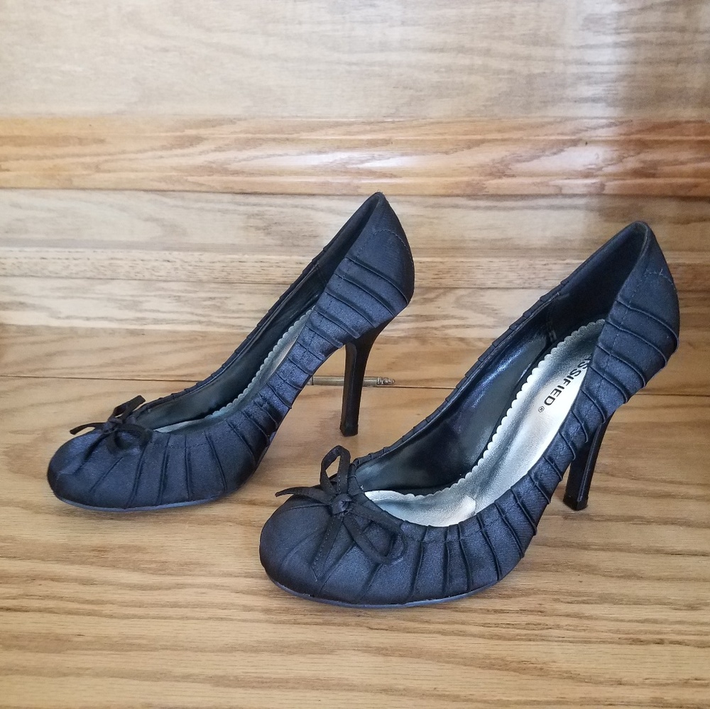 Classified Satin Heels